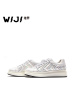 WIJI维界女鞋秋季新款特色彩色编织系带圆头低帮鞋韩版时尚小白鞋