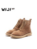 WIJI冬季新款工装风马丁靴休闲个性时尚潮流魅力气质纯色青春女靴