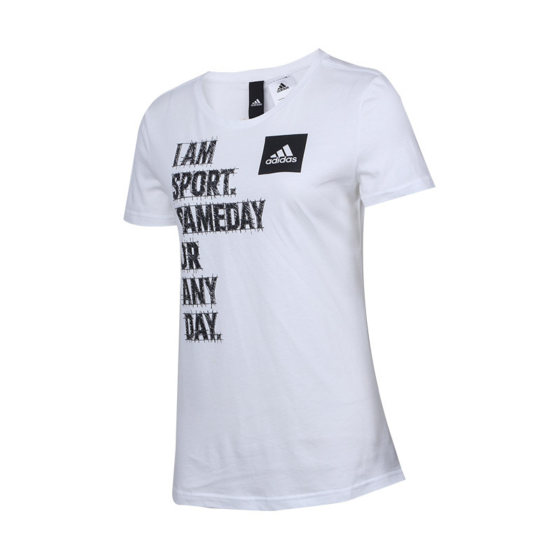 ADIDAS阿迪达斯女短袖I AM SPORT运动训练透气T恤BP8357