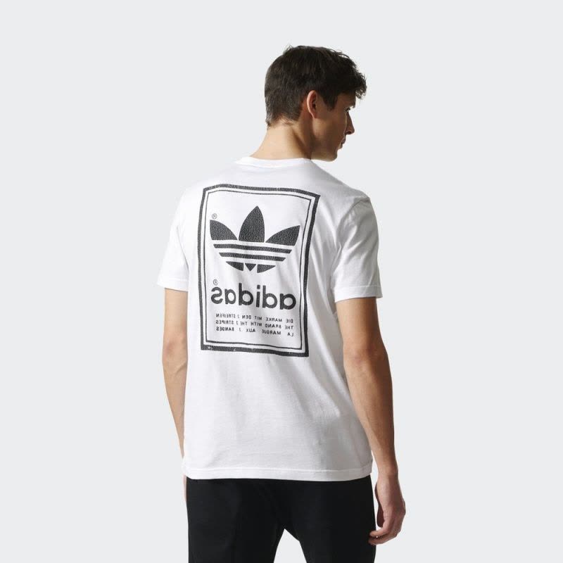 adidas阿迪达斯三叶草男子圆领透气休闲短袖T恤BS3136图片