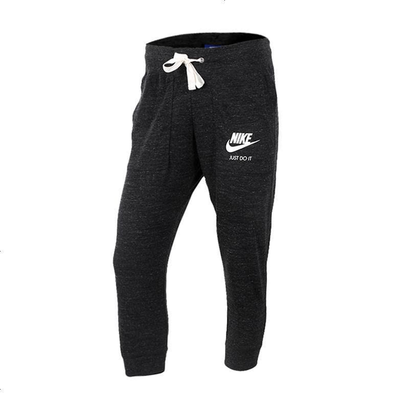 NIKE耐克夏新款男针织系带透气收腿运动休闲中裤883724-010图片