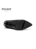 St&Sat/星期六新款尖头性感高跟优雅通勤短靴女鞋SS64117043