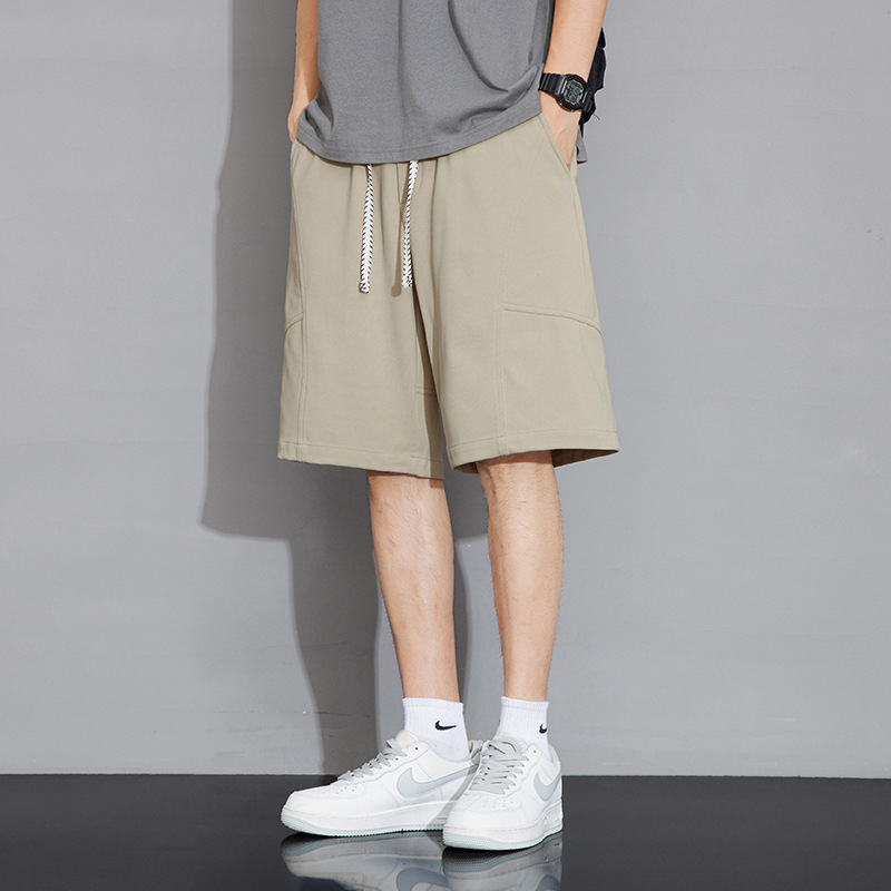 男装夏季短裤男简约潮流纯色休闲裤子男士宽松运动百搭五分裤
