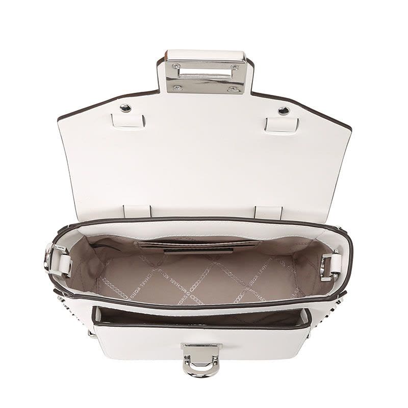 MICHAEL KORS MK Manhattan锁扣口盖包 单肩斜挎包 30T9SNCM1L 银扣图片