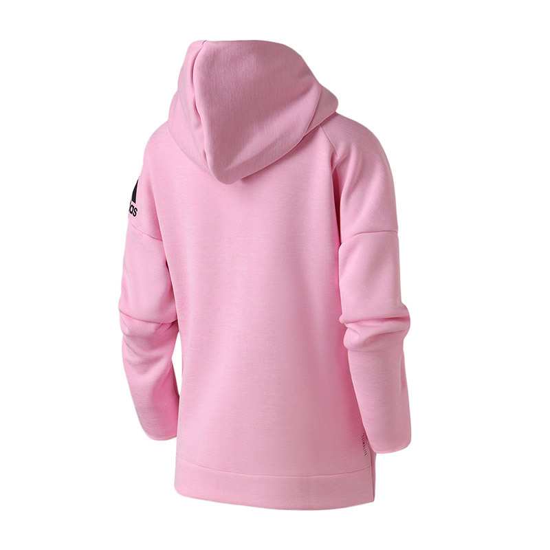 adidas女服夹克外套ZNE连帽休闲运动服DT9397 L DT9397粉色