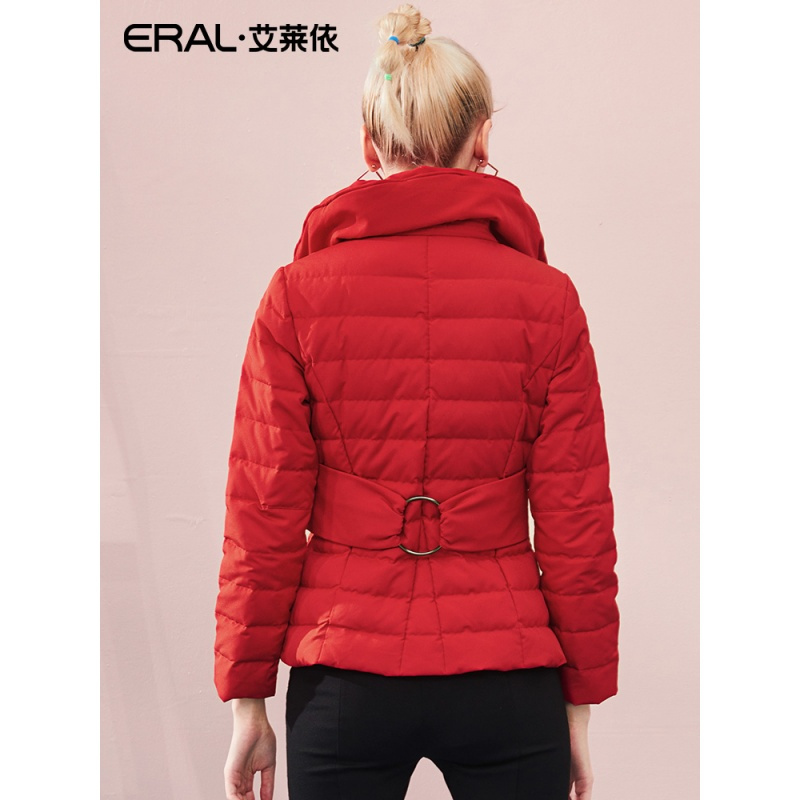 艾莱依O2O轻薄修身显瘦羽绒服女短款2018新款韩版百搭潮