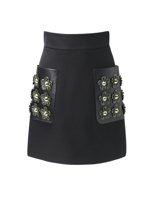 芬迪FENDI 半身裙 贴花FQ6593 女士半身裙