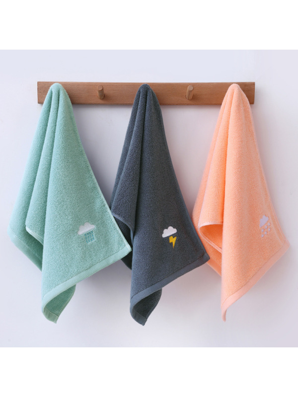 Ceba天气款纯棉毛巾家居日用面巾加厚洗脸巾成人礼品刺绣