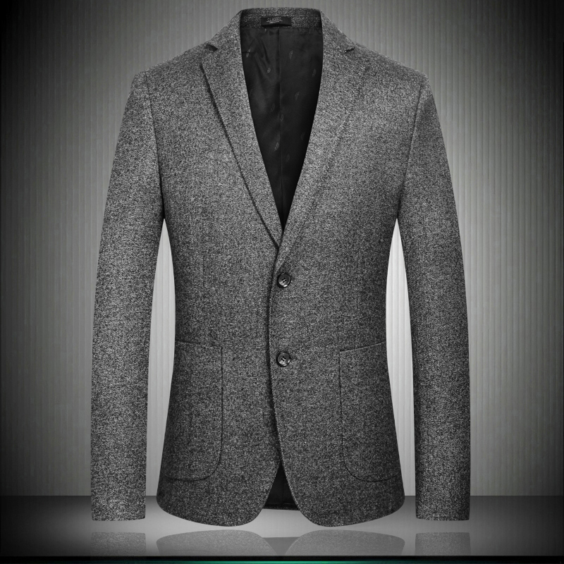 太子龙2018新款秋装男士修身休闲西装便服外套6809