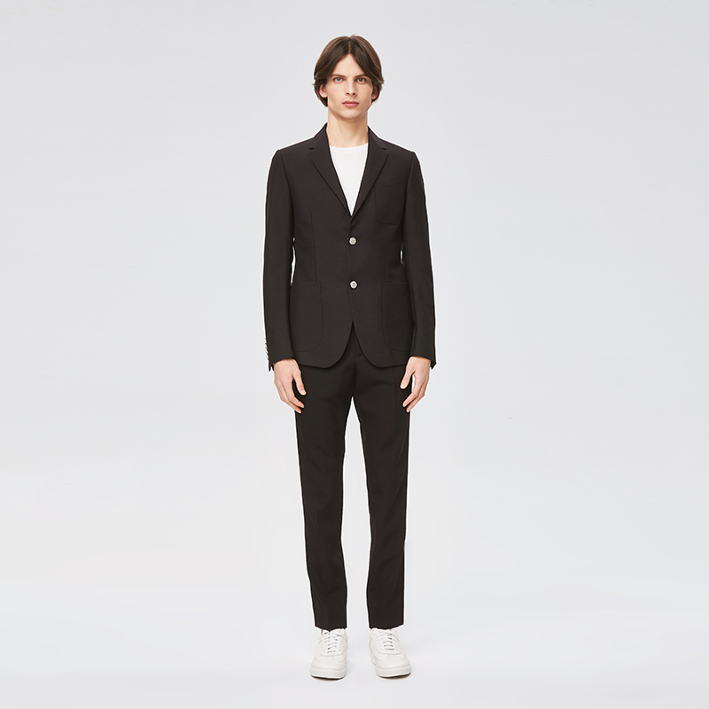 GUCCI/古驰 古驰黑色两粒扣修身男士西服西装368671