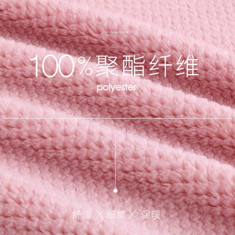 2019新款情侣冬季双面珊瑚绒女士睡衣简约翻领长袖长裤两件套