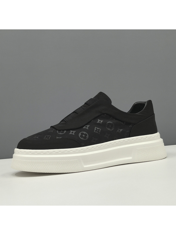 男士夏季冰丝布鞋小众一脚蹬懒人鞋欧洲站男鞋百搭板鞋男款潮鞋男