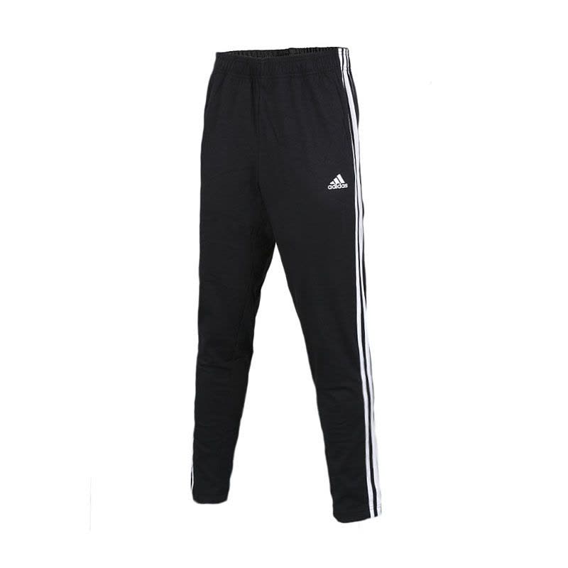 adidas阿迪达斯男裤夏季休闲透气运动型男子针织长裤黑BK7414图片
