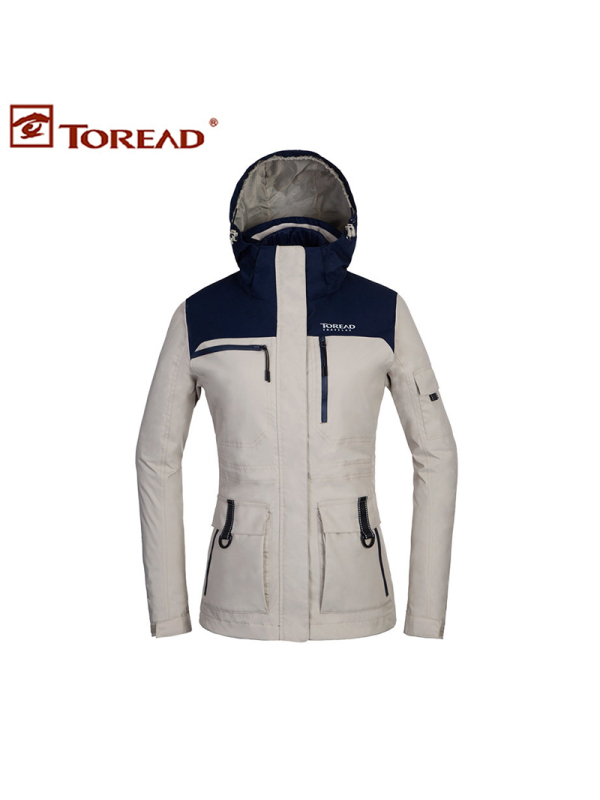 探路者秋冬新户外男女TIEF套羽绒两件套旅行风雨衣TAWF91874