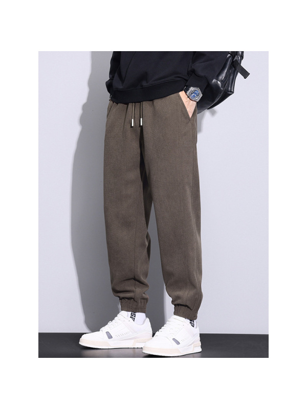 有加绒可选秋冬新款束脚裤男时尚百搭高级感轻奢潮牌休闲运动卫裤