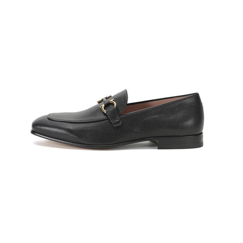 Salvatore Ferragamo 菲拉格慕 男士羊皮GANCINI饰扣莫卡辛鞋皮鞋0745419