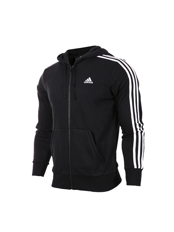 adidas男装秋季运动休闲户外跑步针织连帽茄克外套S98786