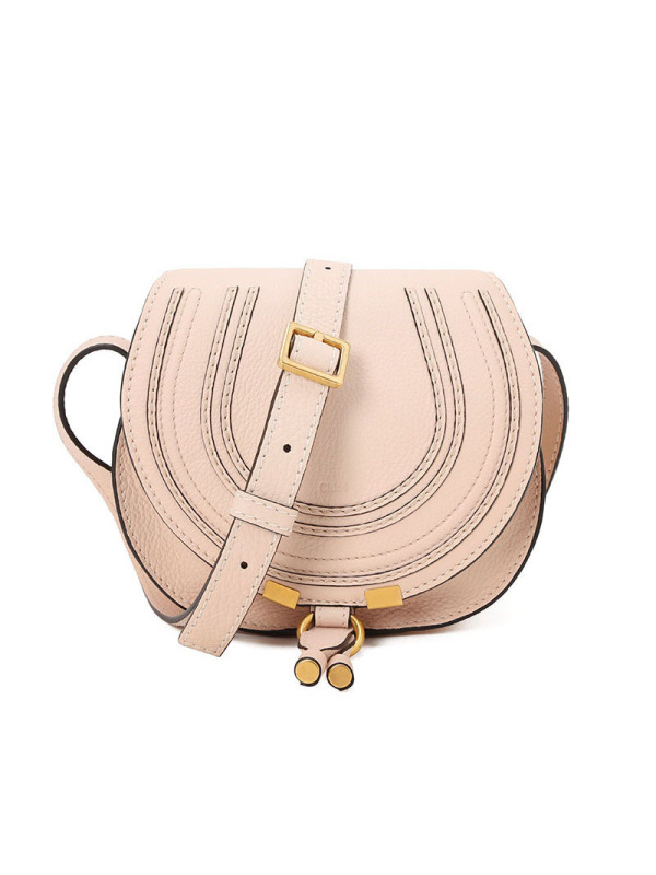 预售 蔻依CHLOE MARCIE 马鞍包迷你 编织拼接麂皮CHC11SP580 女士单肩斜挎包