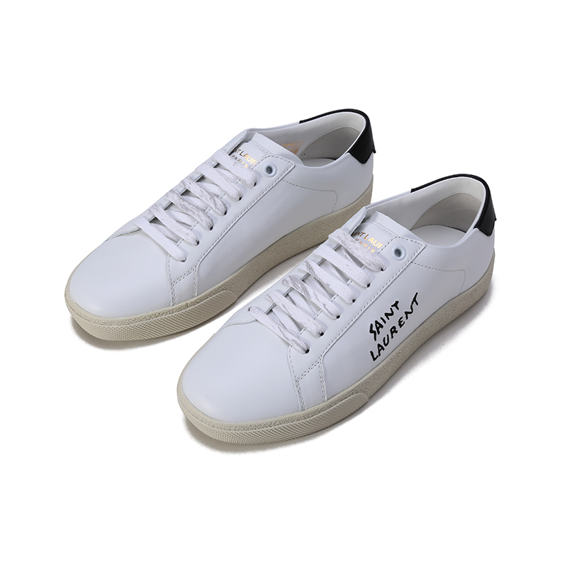 saint laurent 圣罗兰 女士牛皮革系带休闲运动鞋板鞋