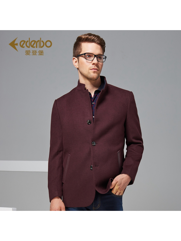 edenbo爱登堡夹克男装时尚商务休闲男士夹克男装外套厚款夹克男