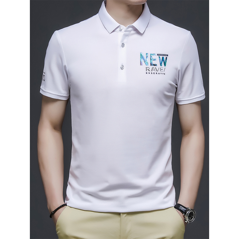 恒源祥男士t恤2021夏款中青年翻领短袖t恤男时尚休闲上衣夏季t恤男