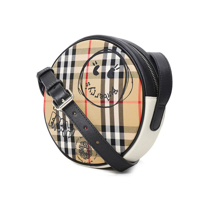 BURBERRY/博柏利 圆形涂鸦单肩包 18x18x6CM图片