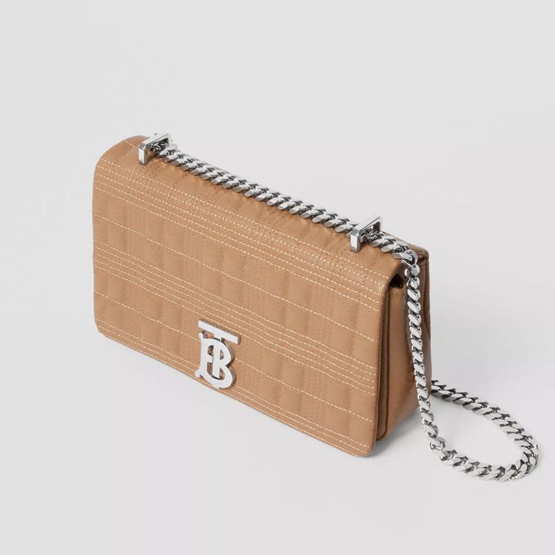 【预定】BURBERRY/博柏利 Lola - 小号绗缝粒纹皮革单肩包萝纳包 23*6*13CM图片