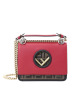 FENDI/芬迪 女包金属F圆环撞色斜挎单肩包 小号 8BT286 18.5x14x8CM