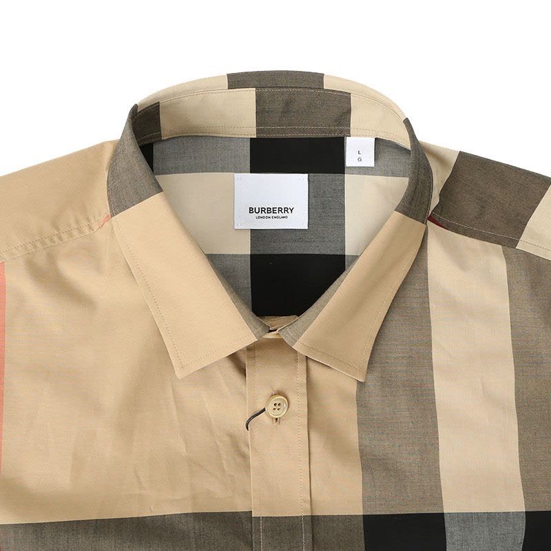 博柏利BURBERRY Vintage 长袖衬衫 大格纹棉质8010213 男士衬衫图片