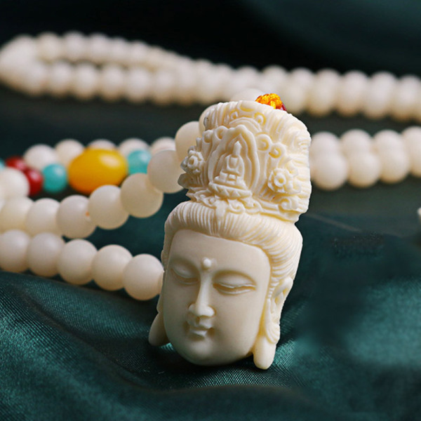 悦木之源 象牙果吊坠 观音挂件 项链 男女同款