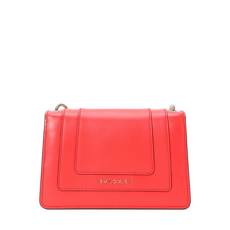 BVLGARI 宝格丽 Serpenti Forever 斜挎包 单肩包 链条包 经典蛇头光面皮288042金扣图片