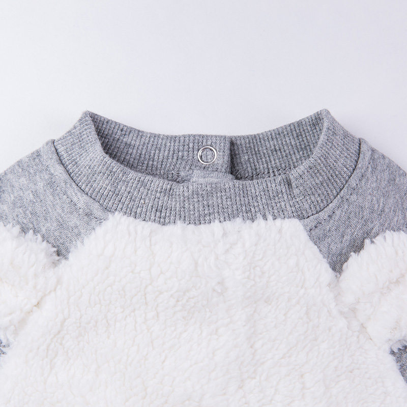 贝贝怡男童套装春季新款保暖婴儿衣服宝宝两件套173T082