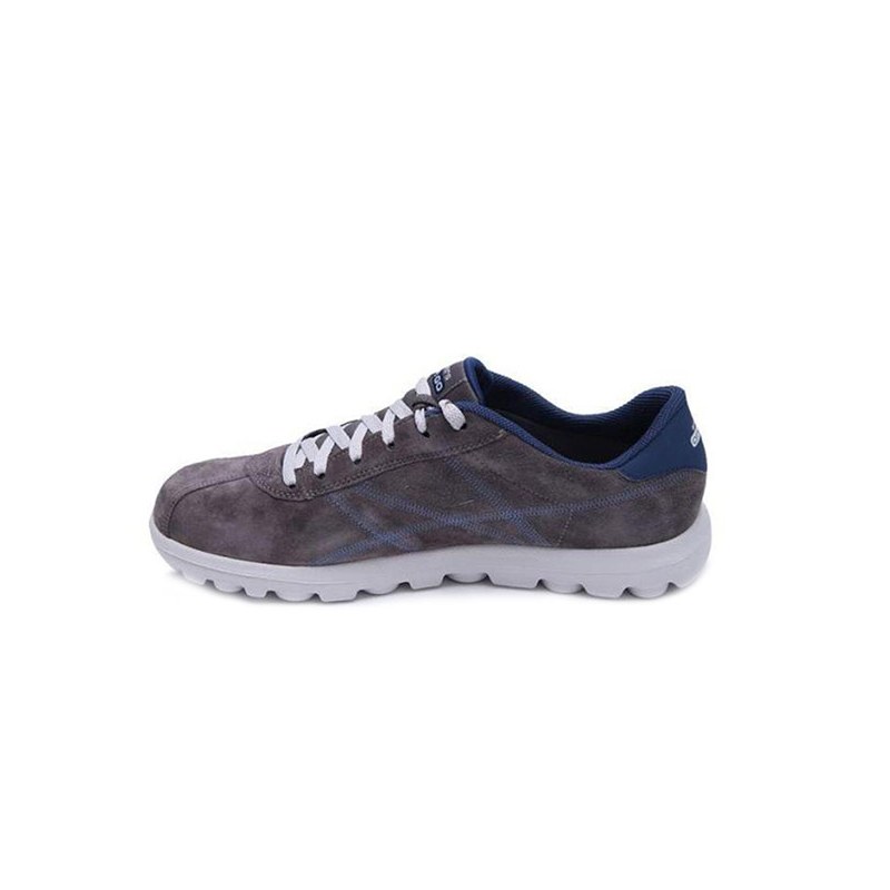 skechers斯凯奇男鞋on the go翻毛皮简约休闲鞋轻质健步鞋53561C