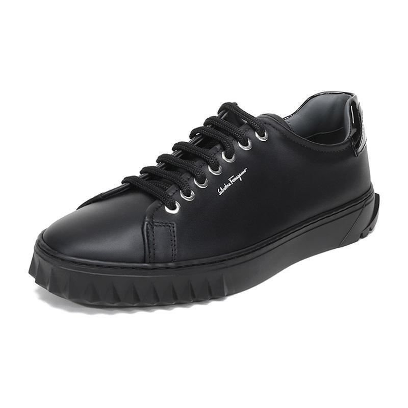 Salvatore Ferragamo 菲拉格慕 男士 CUBE系列牛皮系带休闲运动鞋板鞋 0686293 M