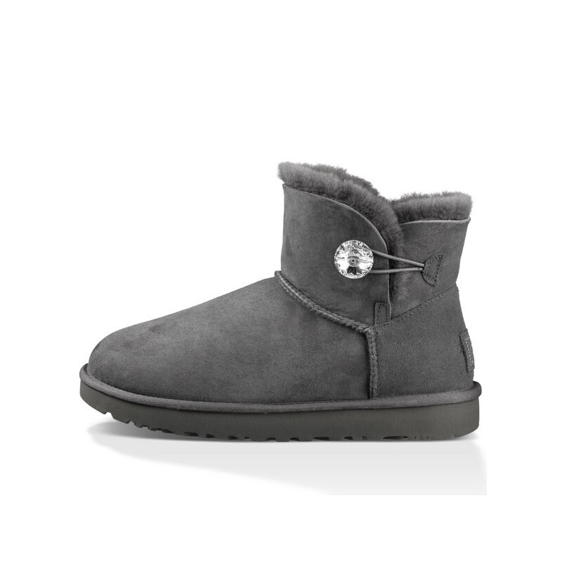 UGG 女士Classic Boot系列迷你贝莉纽扣（水晶款）经典雪地靴 1016554