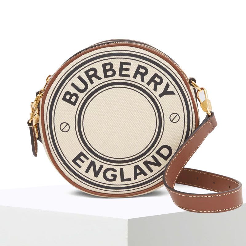 BURBERRY 徽标图案 圆饼斜挎包 17*7*17cm图片