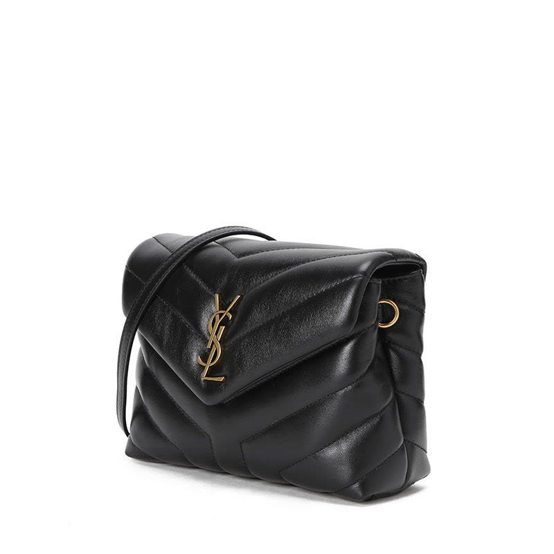 预售 YSL/圣罗兰 LOU LOU 单肩包 超小号 467072 酒红色图片