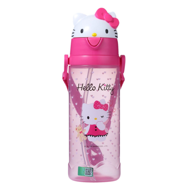 HelloKitty（凯蒂猫）儿童吸管饮水杯宝宝喝水杯便携吸管水壶550ML