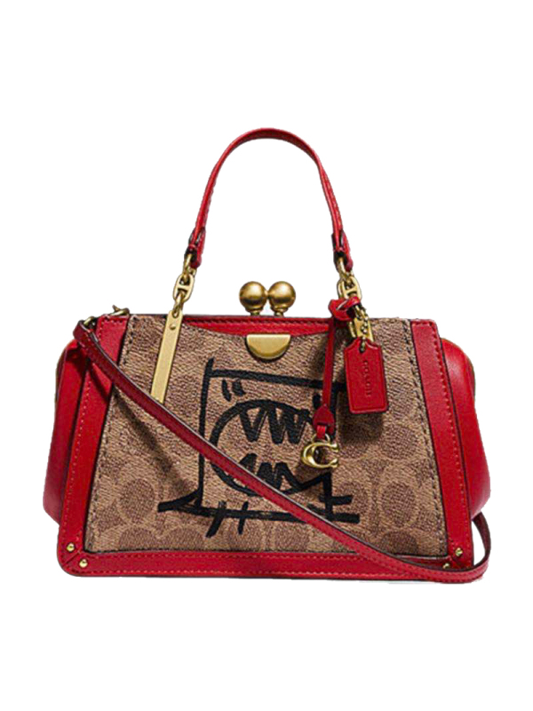 蔻驰coachrexybyguangyu限量吻锁dreamer21号女士单肩手提包76018b4p