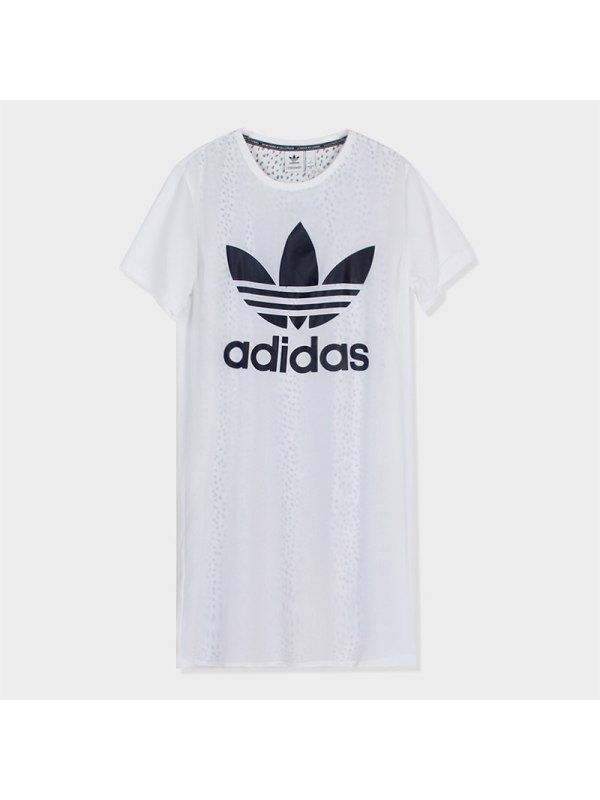 adidas阿迪达斯三叶草连衣裙女夏季女子时尚百搭连衣裙CG1561