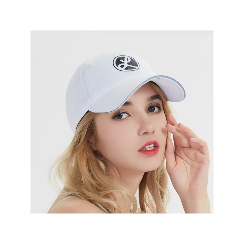 LACKPARD新品帽子女夏天户外跑步运动棒球帽遮阳防晒帽 白色JFW238