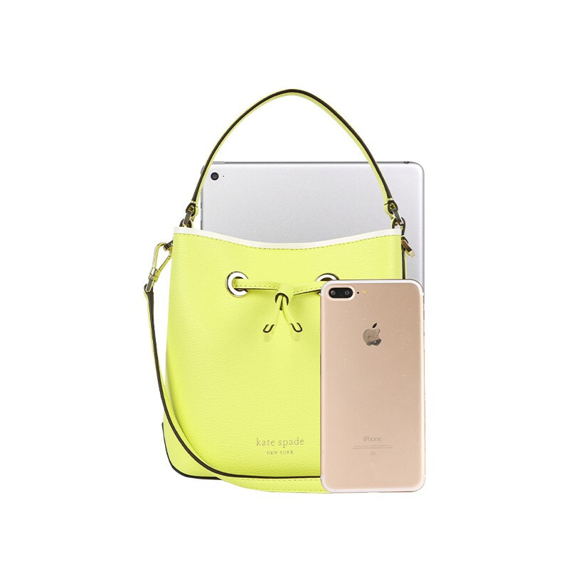 katespade凯特丝蓓奥莱款女士背包时尚经典标志抽带水桶包单肩手提包