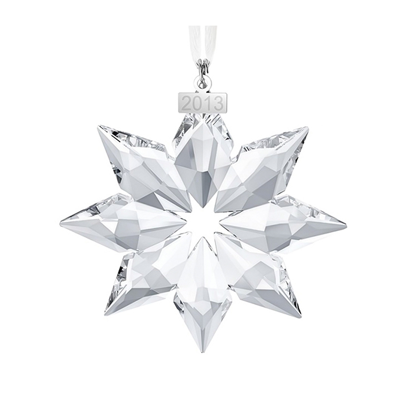 swarovski施华洛世奇2013年圣诞水晶大雪花挂件车挂人造水晶送恋人