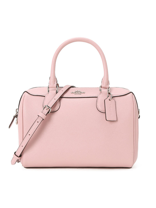 蔻驰 COACH BENNETT 波士顿包 字母马车标粒面皮 女士手提包斜挎包 F32202金扣