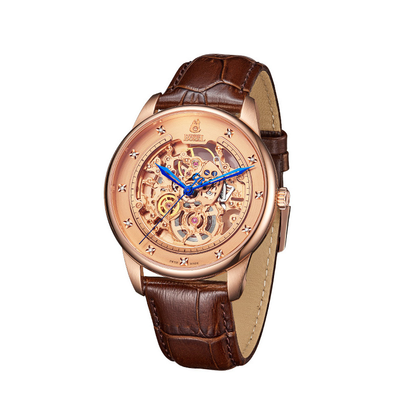 瑞士依波路ernest borel 祖尔斯系列镂空自动机械表男表ggr9338-33291