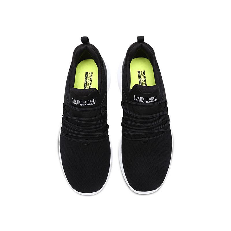 Skechers斯凯奇男鞋2019春季新款低帮休闲运动鞋跑步鞋54843-BKW图片