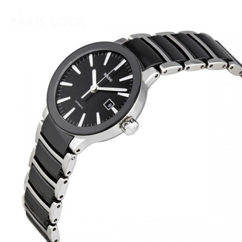 雷达(RADO)瑞士手表 晶萃系列时尚优雅简约自动机械女表 28mm黑盘陶瓷表带 R30942152