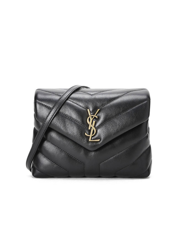 预售 YSL/圣罗兰 LOU LOU 单肩包 超小号 467072 酒红色