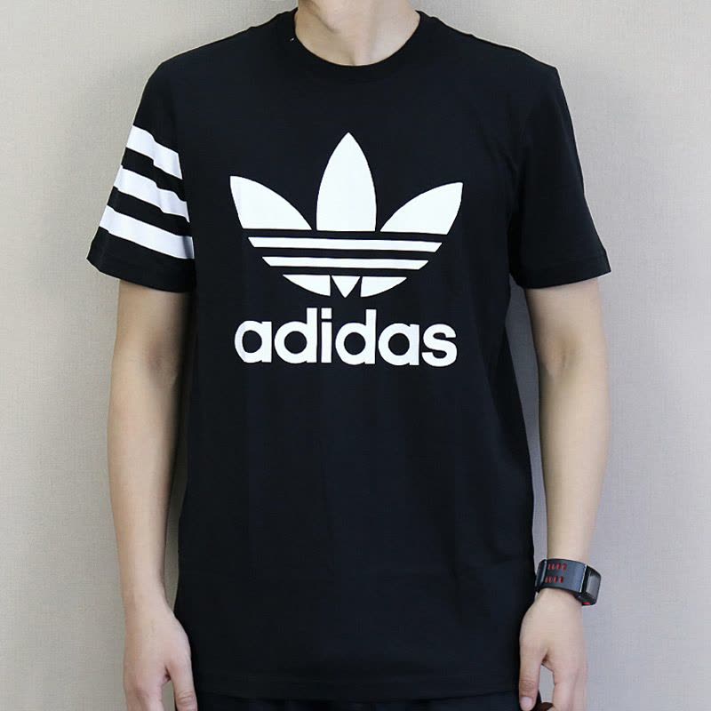 adidas阿迪达斯三叶男装2018夏季新款运动短袖体恤T恤CZ1749 S CZ1749图片