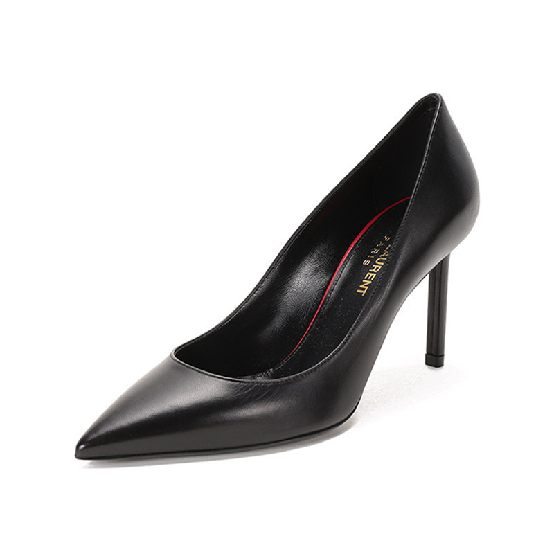 圣罗兰 SAINT LAURENT 女士羊皮革ANJA尖头高跟鞋489751 AKP00